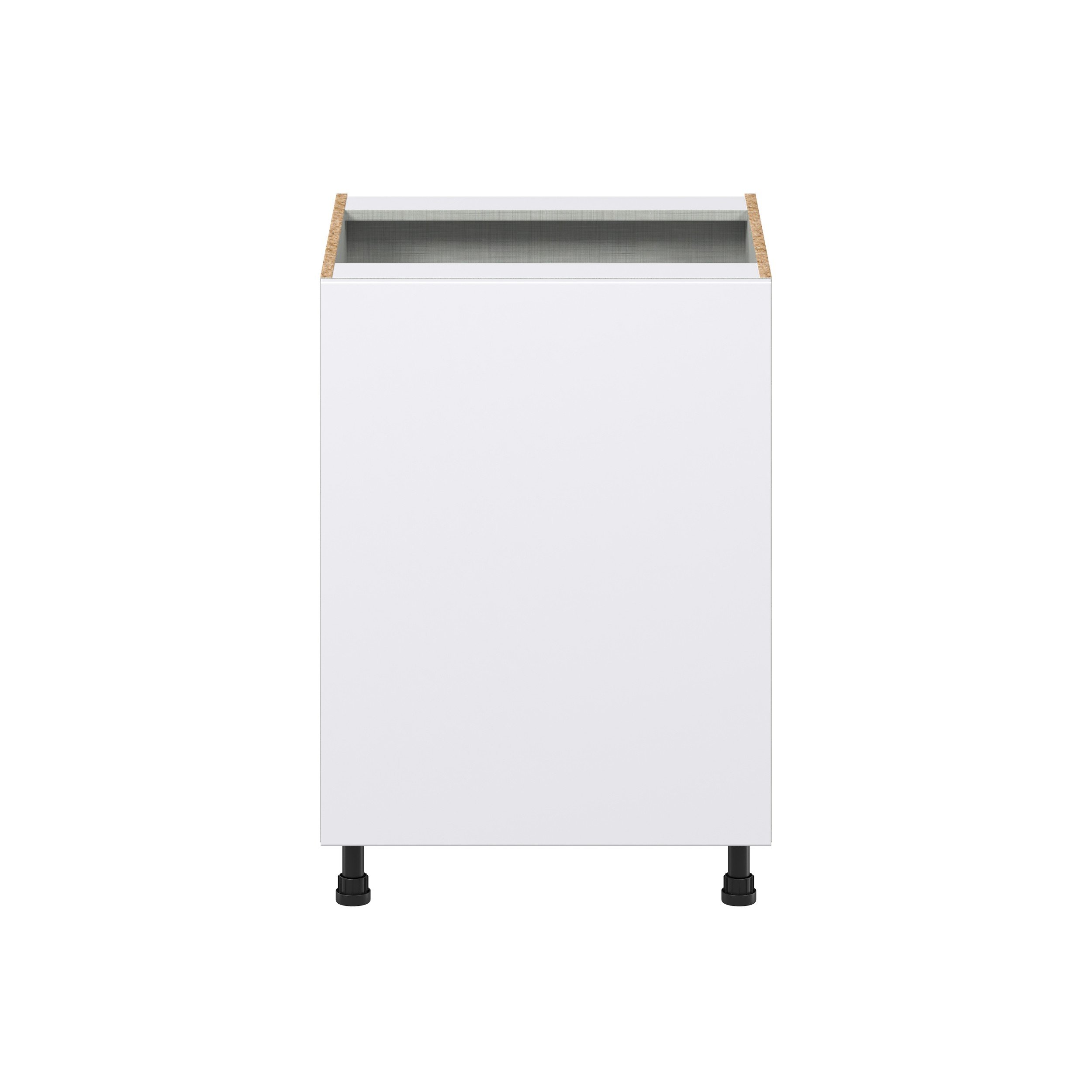 Lily Bright White Slab Assembled Full High Door with Pull Out  3 Waste Bins Kitchen Cabinet (24 in. W x 34.5 in. H x 24 in. D)