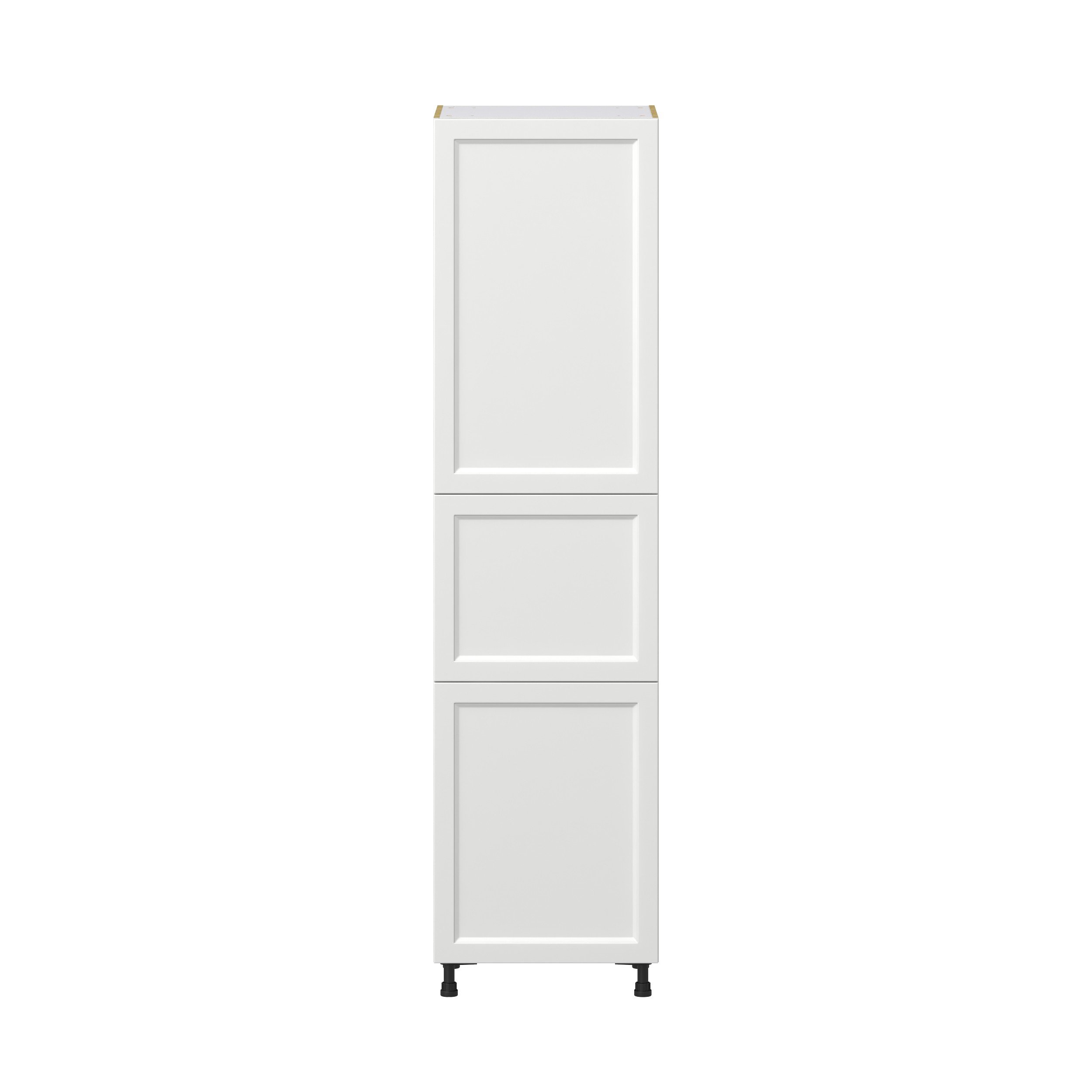 Magnolia Painted Bright White Recessed Assembled Pantry Cabinet with 5 Shelves (24 in. W x 94.5 in. H x 24 in. D)