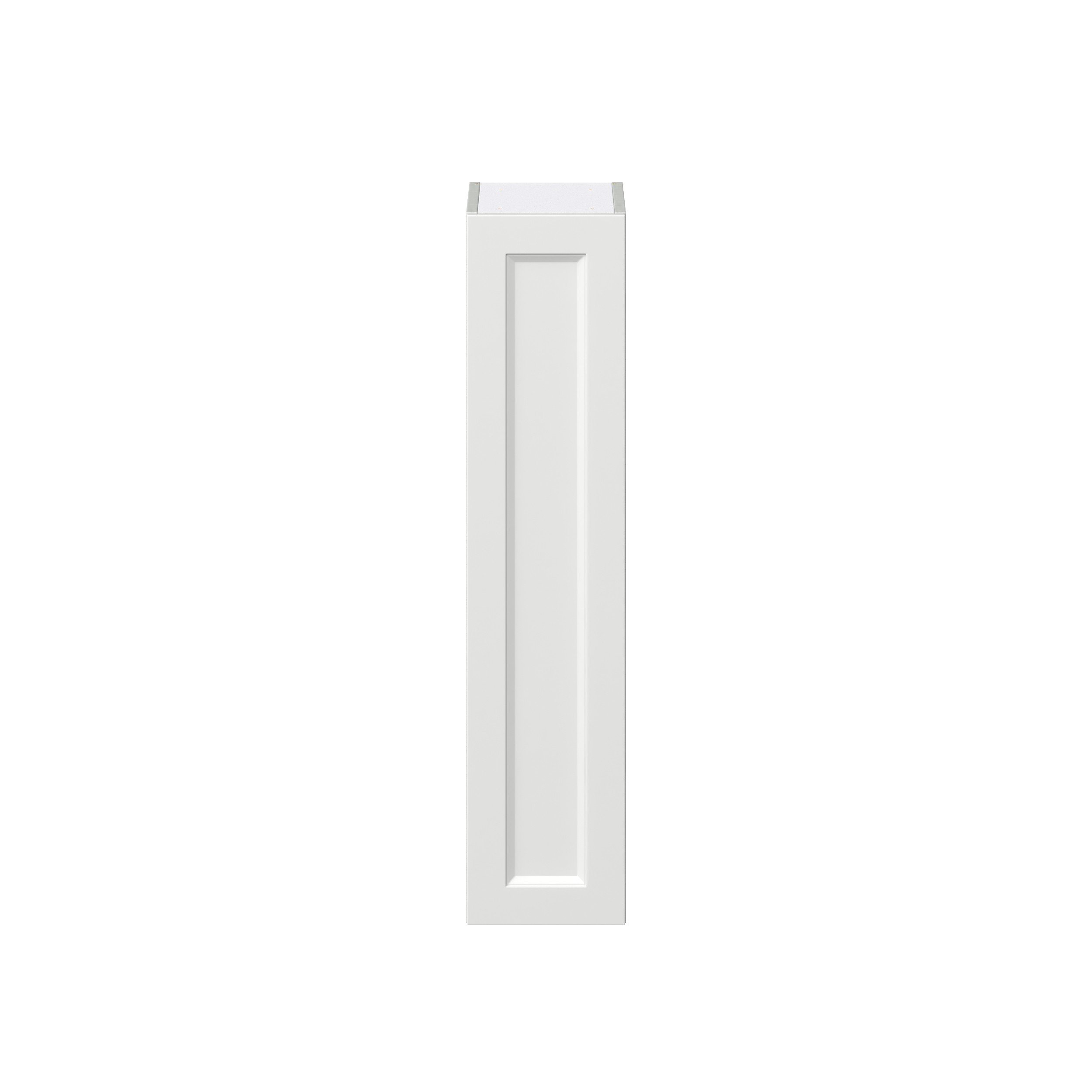 Magnolia Painted Bright White Recessed Assembled Wall Cabinet with Full High Door (9 in. W x 40 in. H x 14 in. D)