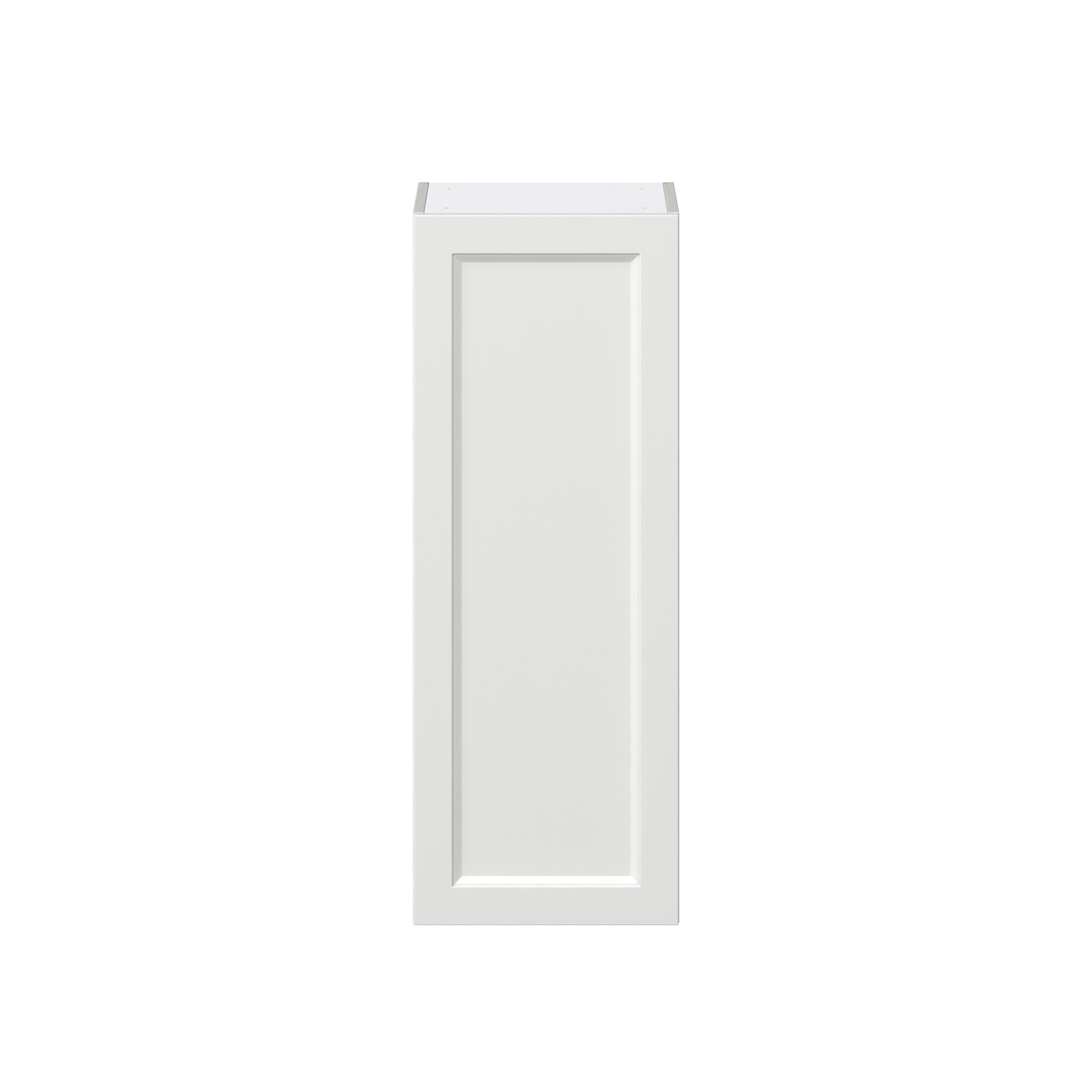 Magnolia Painted Bright White Recessed Assembled Wall Cabinet with Full High Door (15 in. W x 40 in. H x 14 in. D)