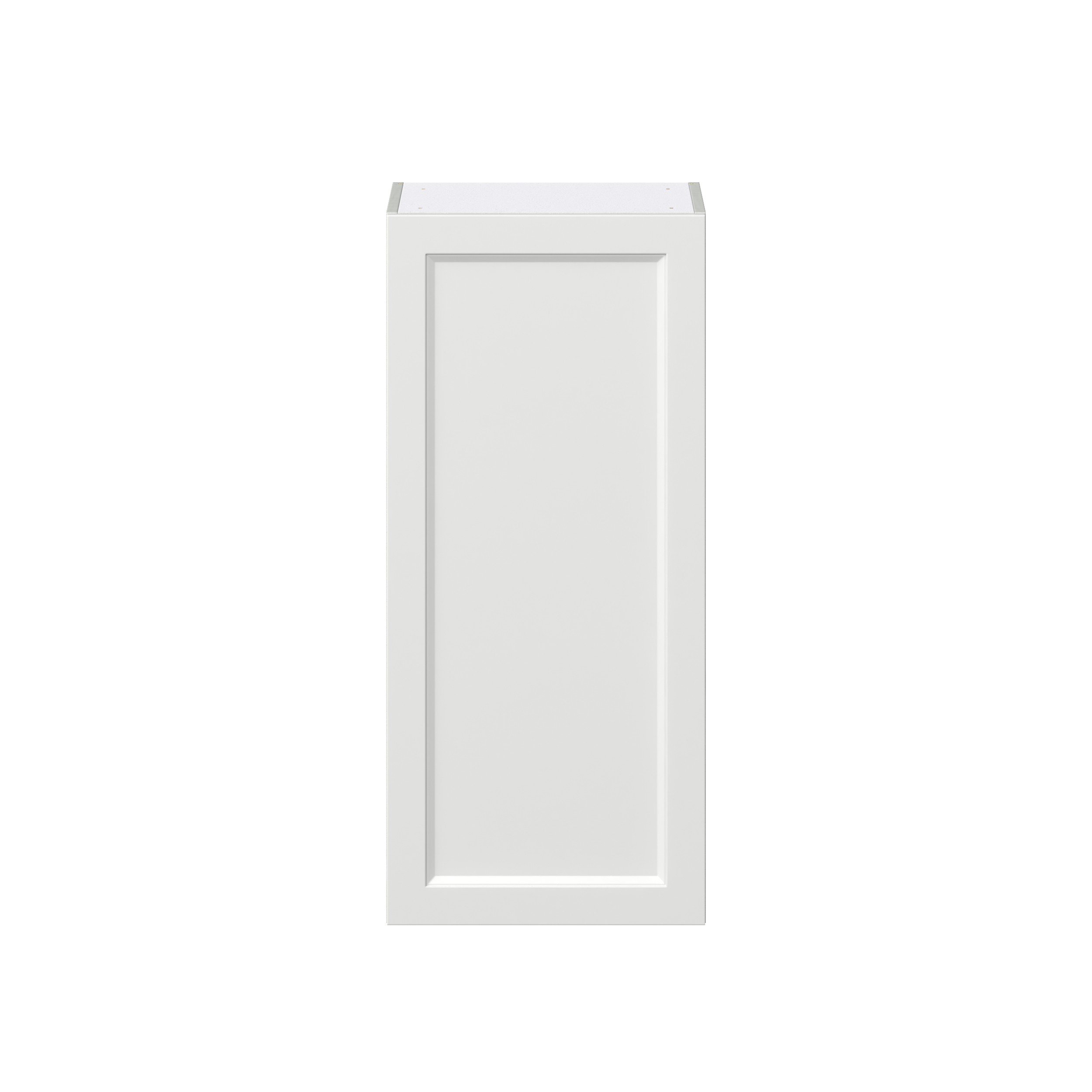 Magnolia Painted Bright White Recessed Assembled Wall Cabinet with Full High Door (18 in. W x 40 in. H x 14 in. D)