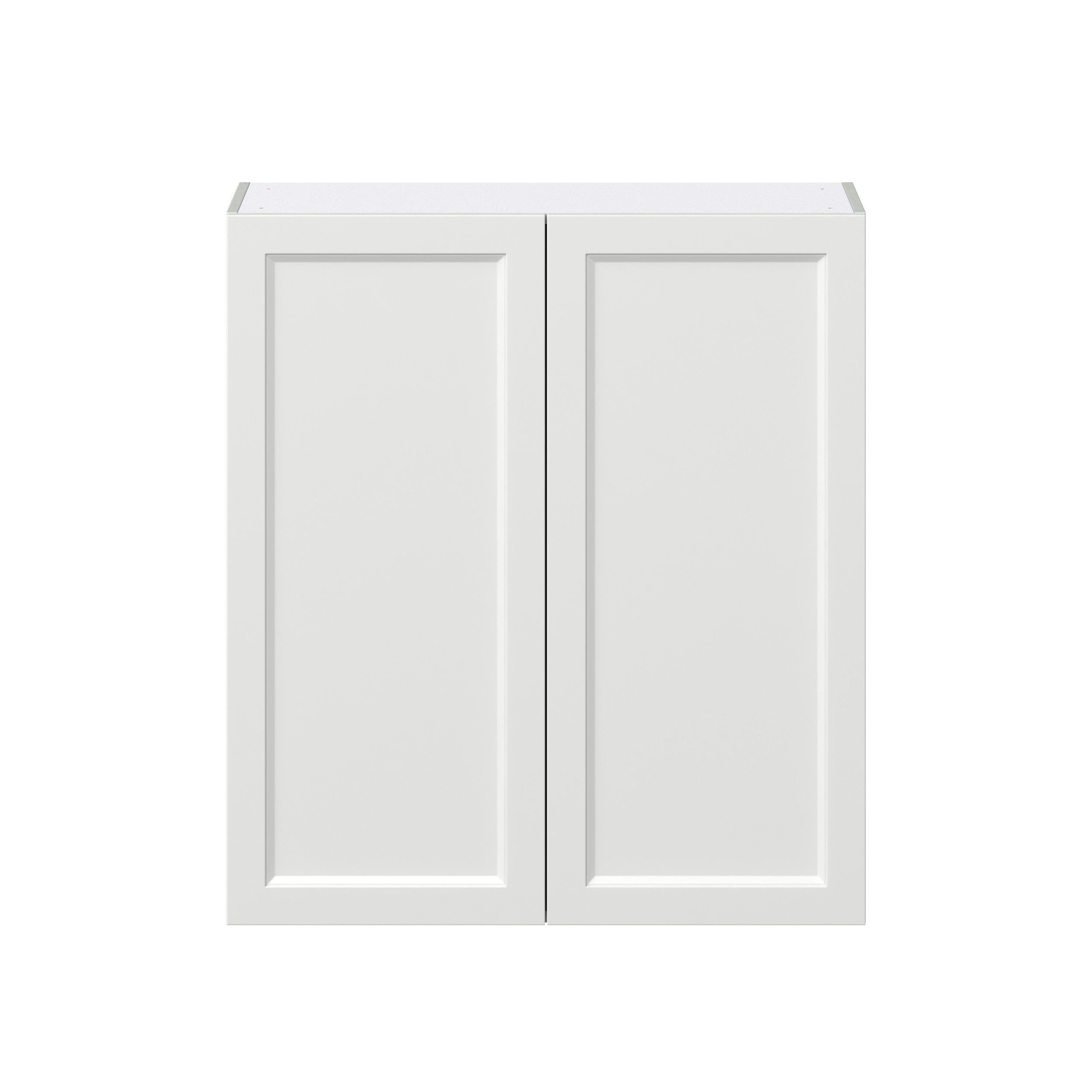 Magnolia Painted Bright White Recessed Assembled Wall Cabinet with 2 Full High Doors (36 in. W x 40 in. H x 14 in. D)