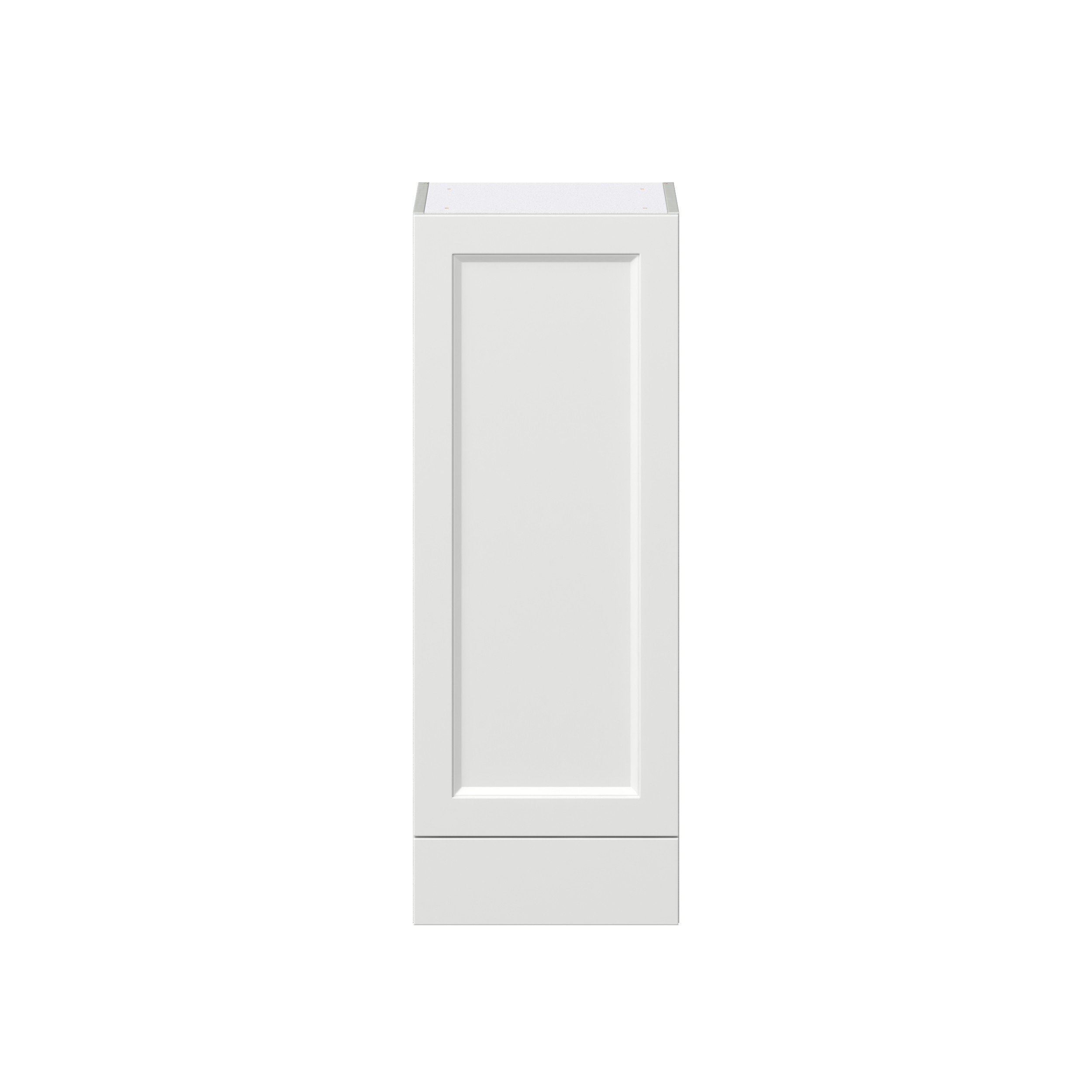 Magnolia Painted Bright White Recessed Assembled Wall Cabinet with a Door and a 5 in. Drawer (15 in. W x 40 in. H x 14 in. D)