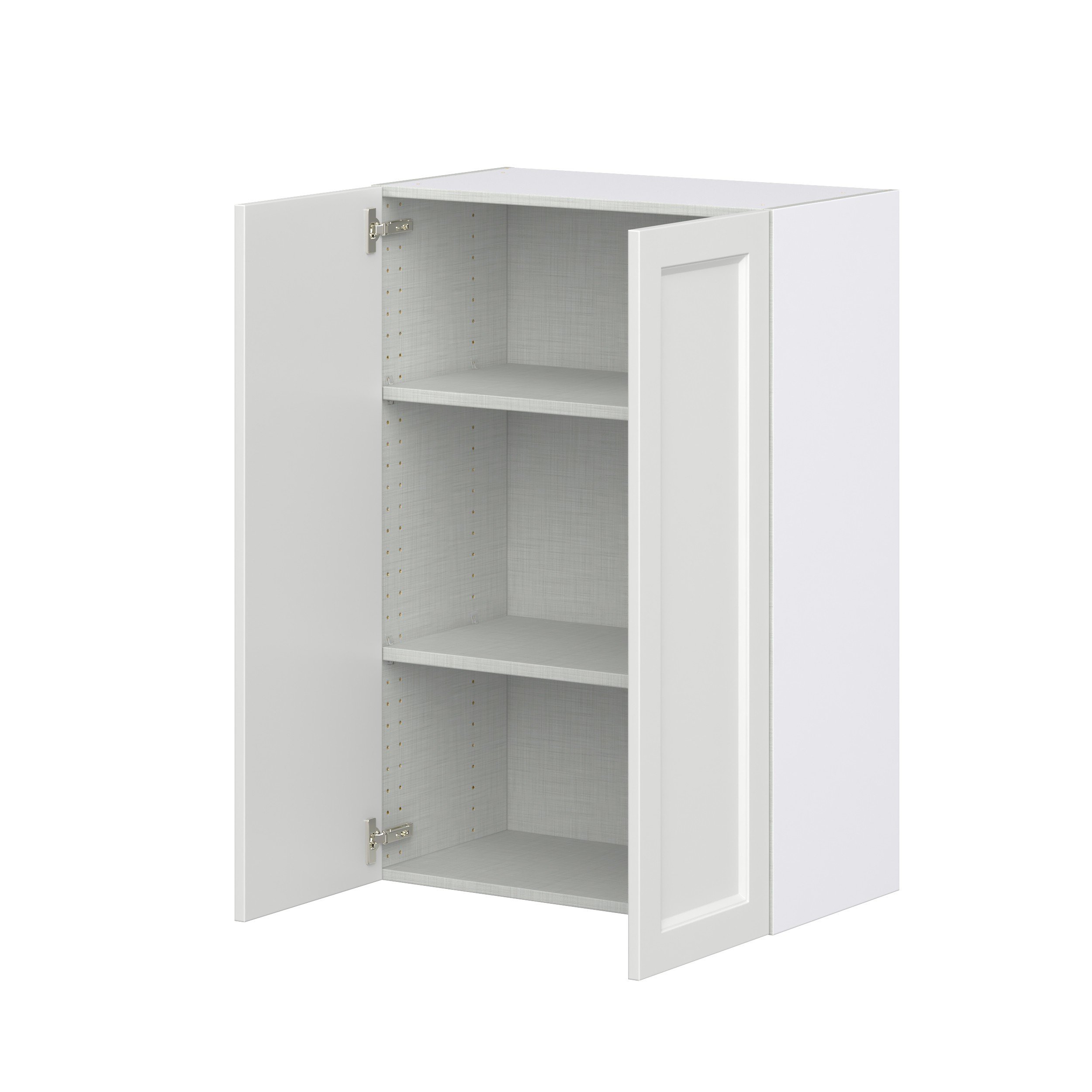 Magnolia Painted Bright White Recessed Assembled Wall Cabinet (27 in. W X 40 in. H X 14 in. D)