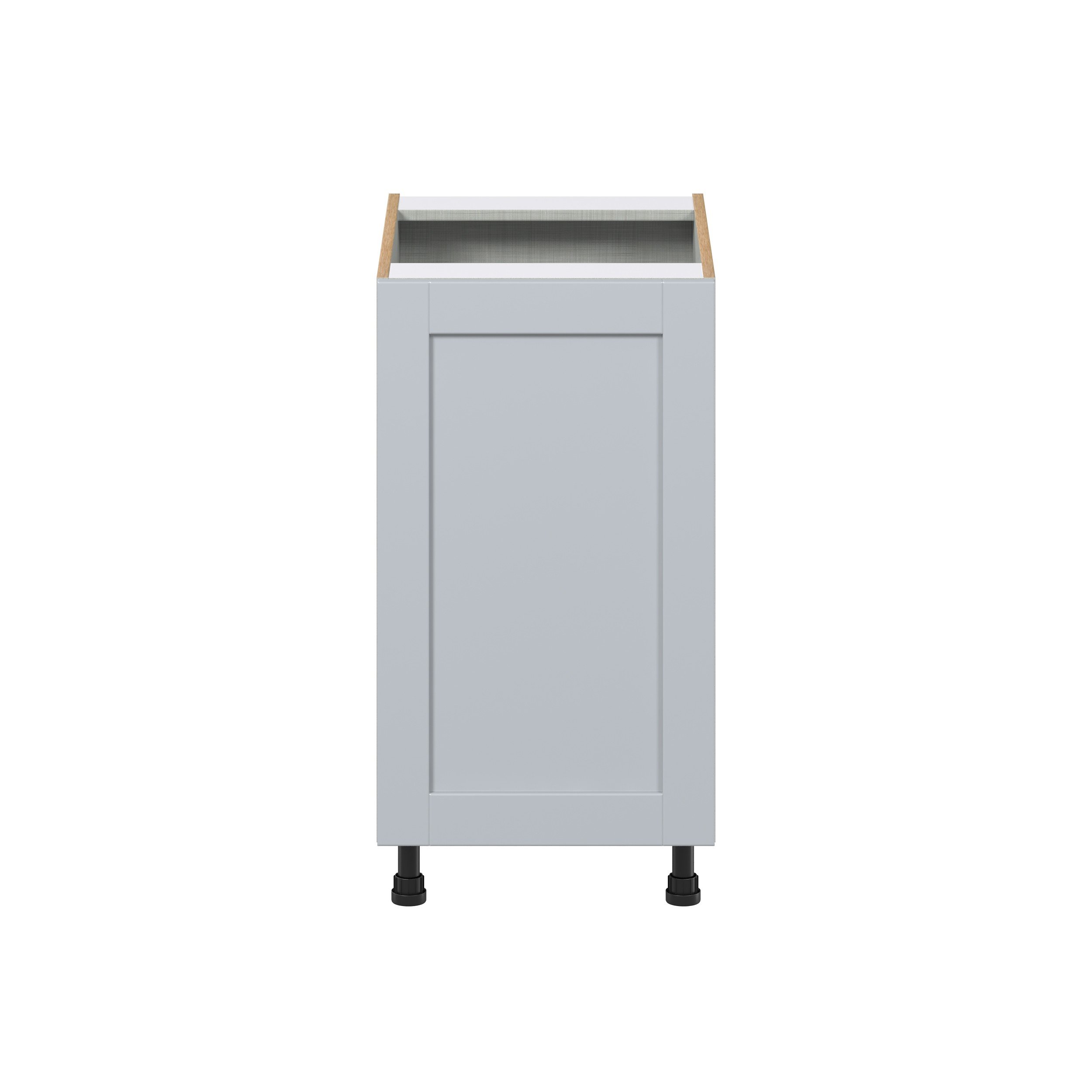 Sea Holly Light Gray Shaker Assembled Full High Door with 2 Pull Out Waste Bin Kitchen Cabinet (18 in. W x 34.5 in. H x 24 in. D)