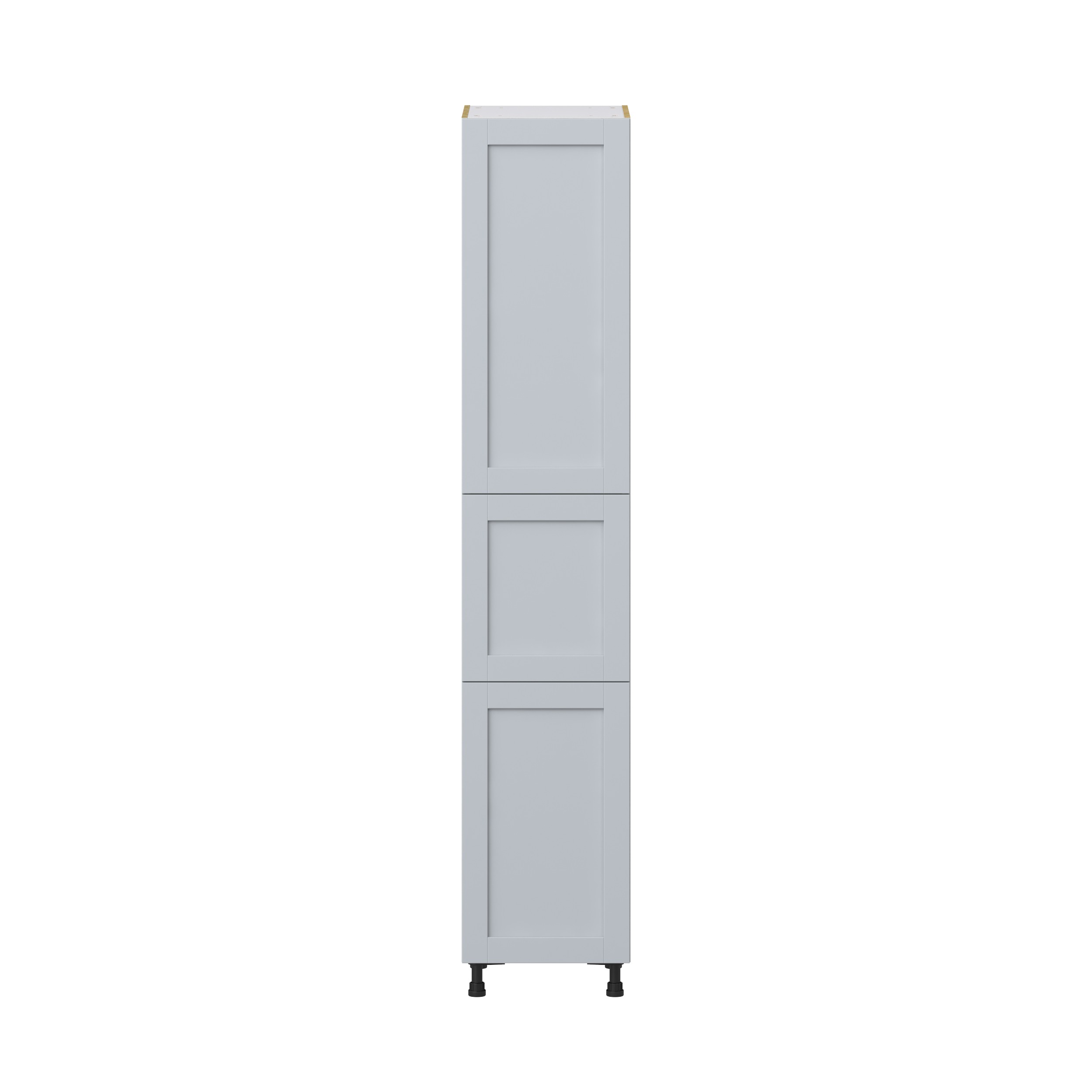 Sea Holly Light Gray Shaker Assembled Pantry Cabinet with 5 Shelves (18 in. W x 94.5 in. H x 24 in. D)