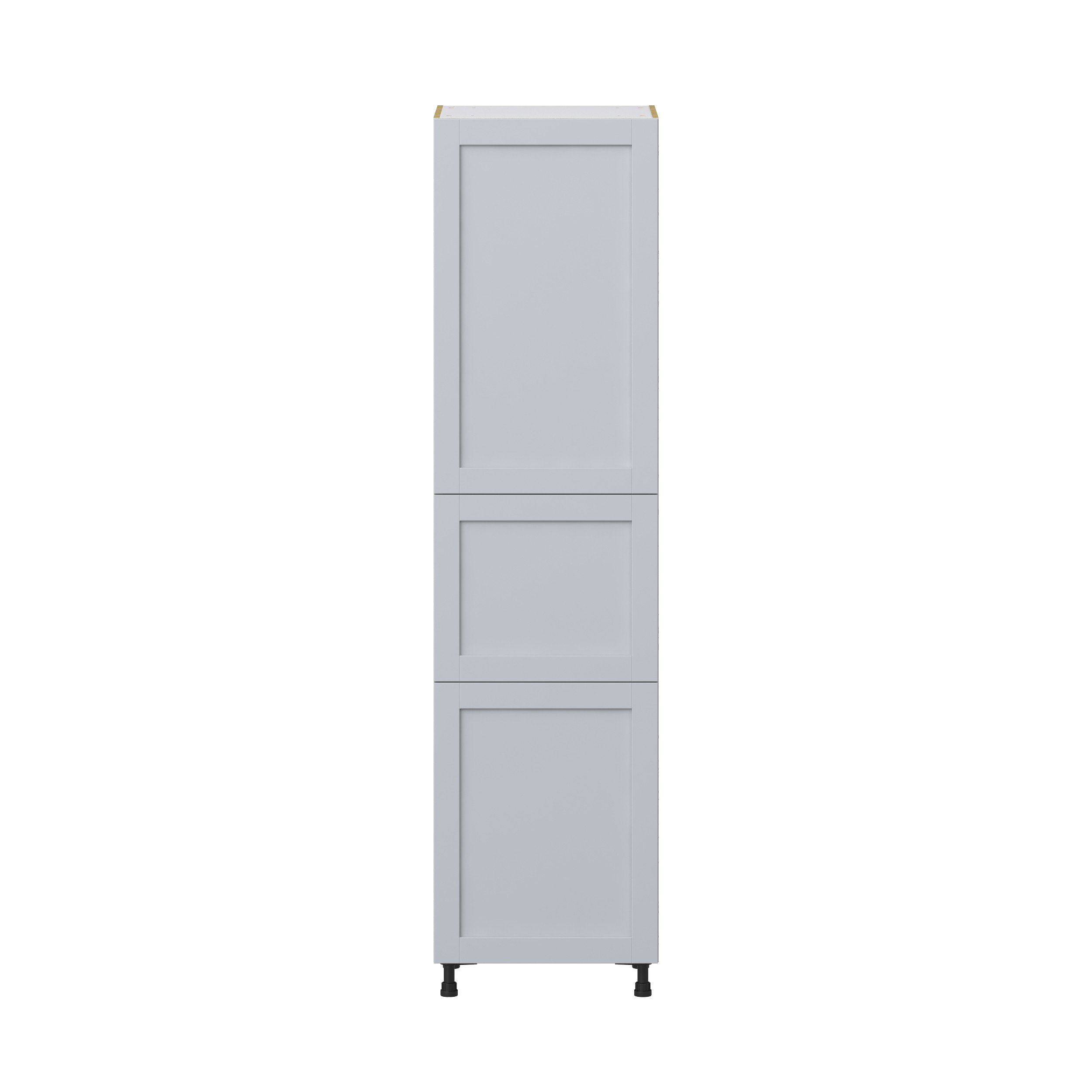 Sea Holly Light Gray Shaker Assembled Pantry Cabinet with 5 Shelves (24 in. W x 94.5 in. H x 24 in. D)