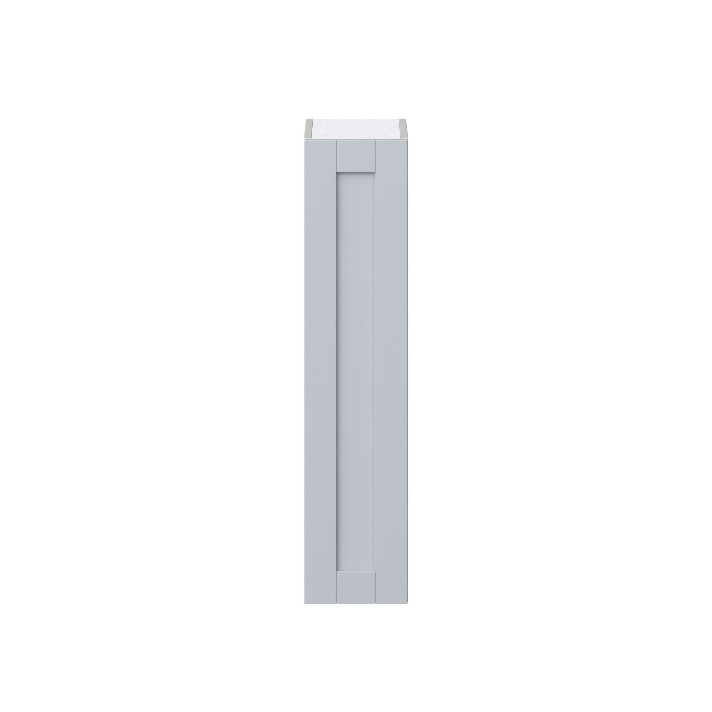 Sea Holly Light Gray Shaker Assembled Wall Cabinet with Full High Door (9 in. W x 40 in. H x 14 in. D)