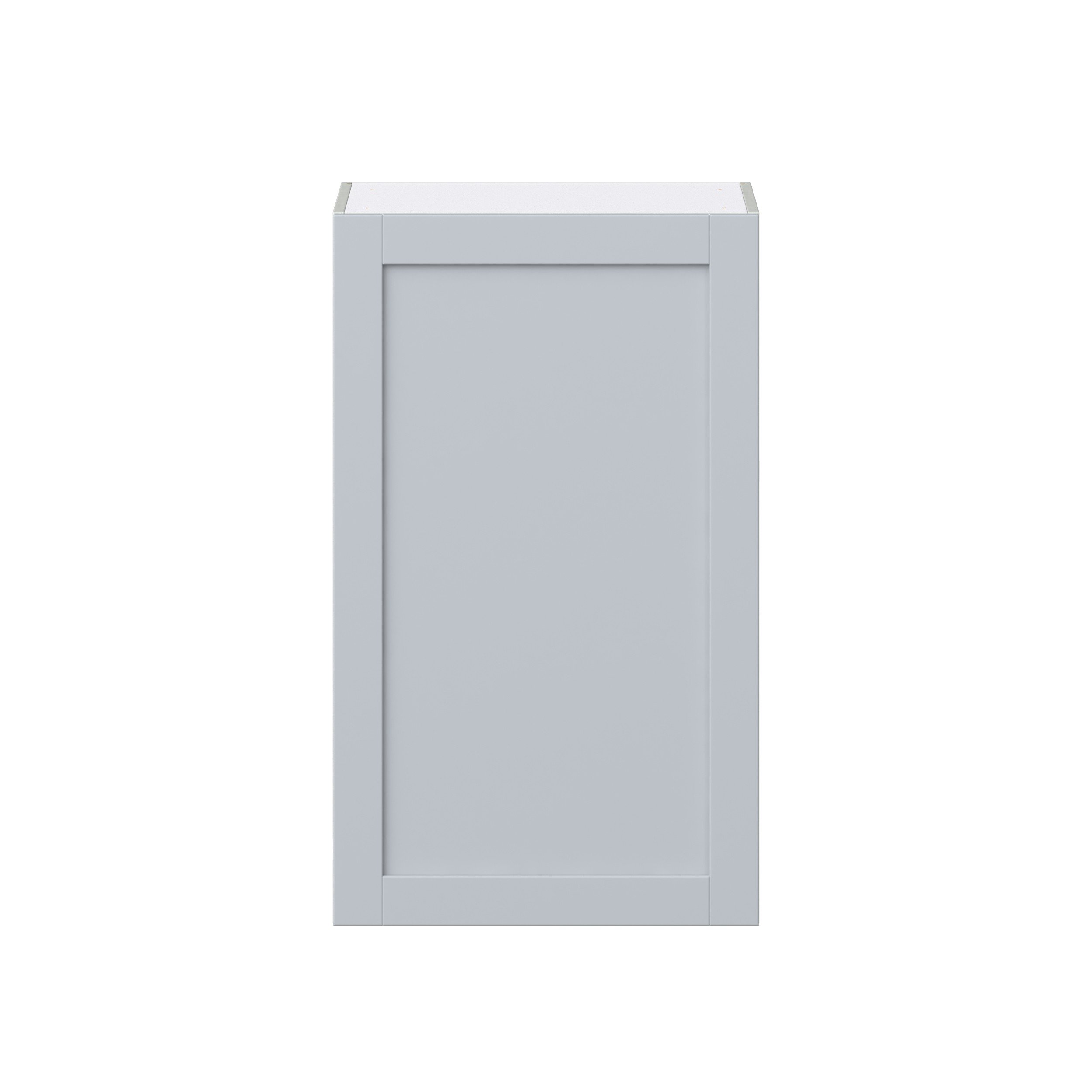 Sea Holly Light Gray Shaker Assembled Wall Cabinet with Full High Door (24 in. W x 40 in. H x 14 in. D)