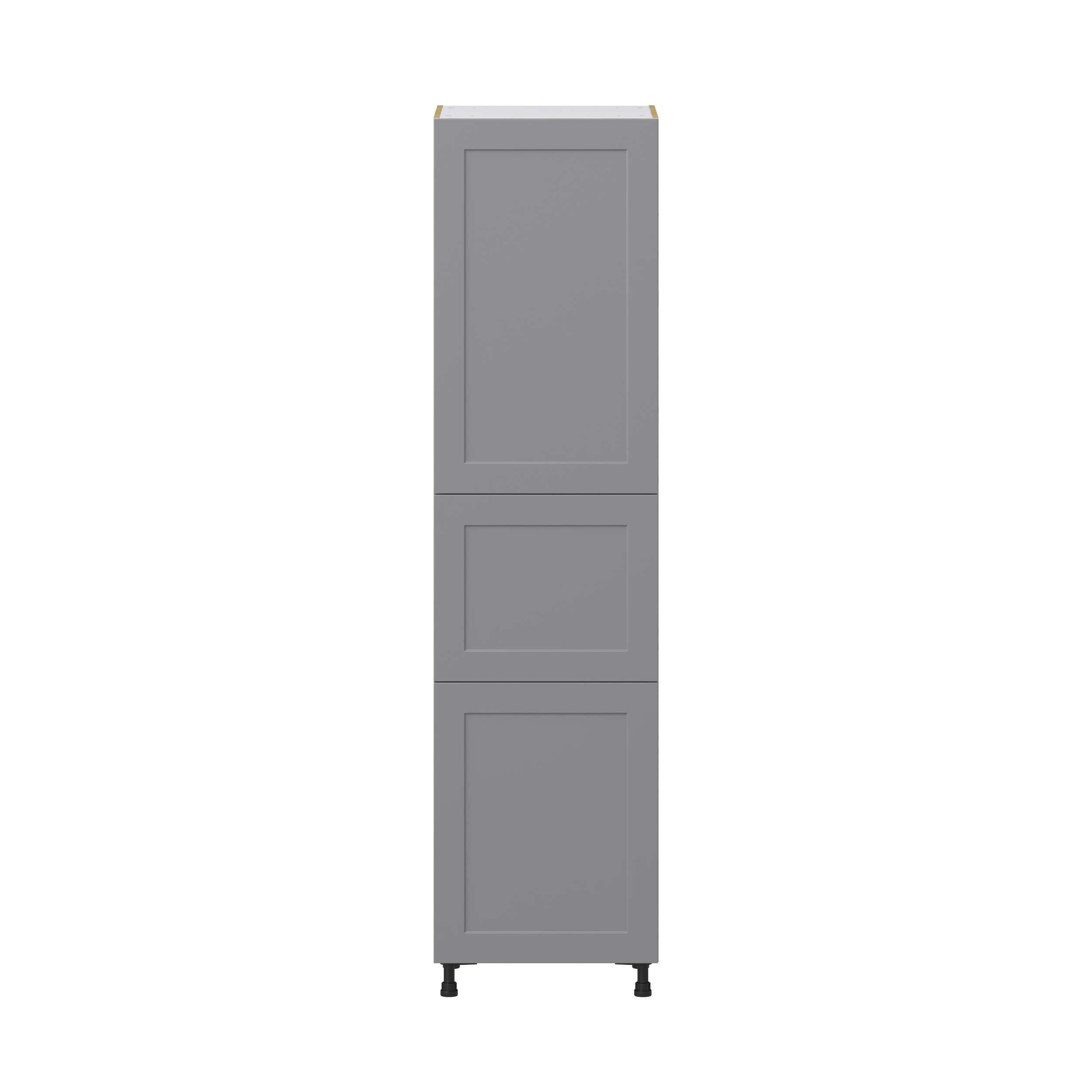 Willow Painted Slate Gray Shaker Assembled Pantry Cabinet with 5 Shelves (24 in. W x 94.5 in. H x 24 in. D)