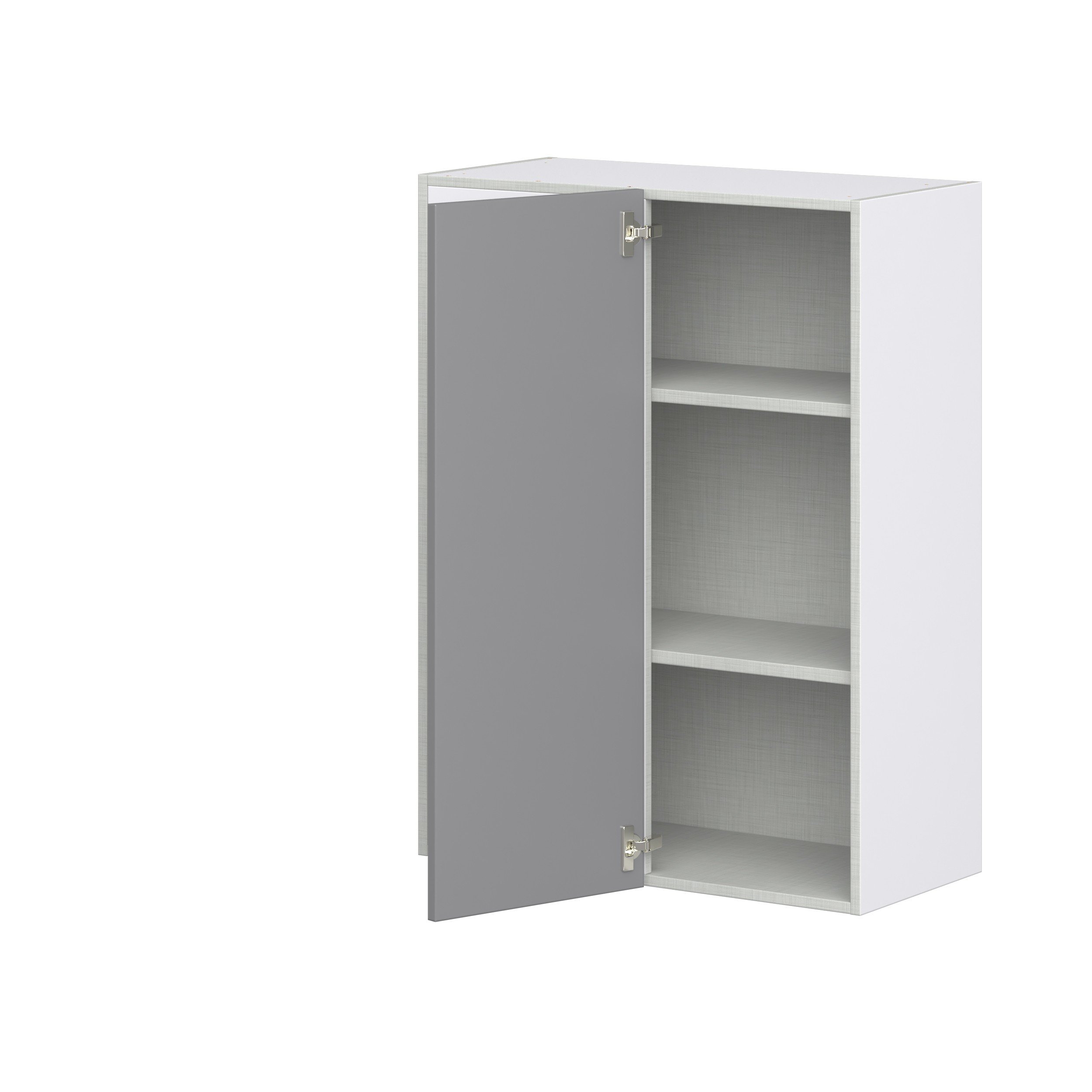 Willow Painted Slate Gray Shaker Assembled Wall Blind Corner Cabinet (30 in. W X 40 in. H X 14 in. D)