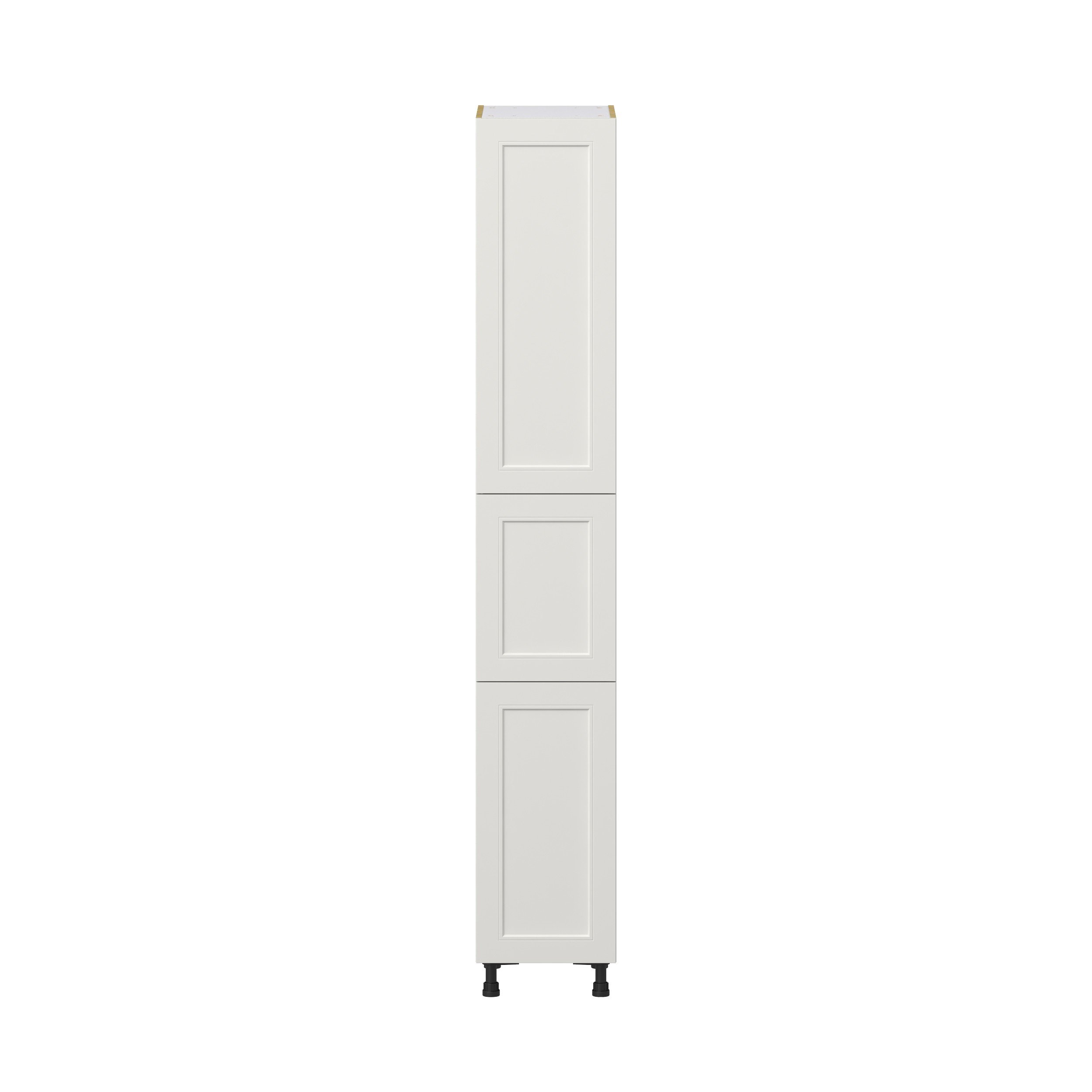 Wisteria Painted Light Gray Recessed Assembled Pantry Cabinet with 5 Shelves (15 in. W x 94.5 in. H x 24 in. D)