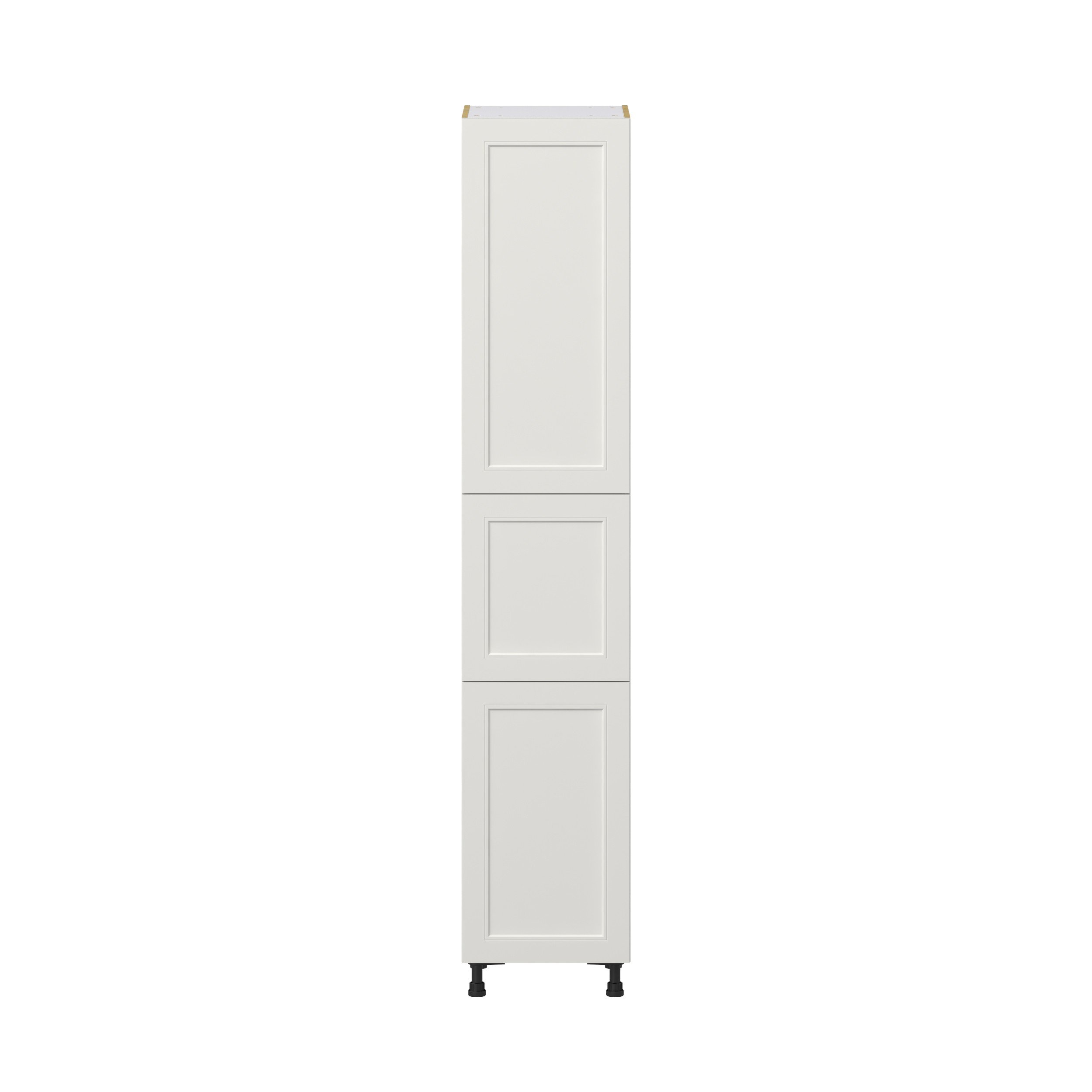 Wisteria Painted Light Gray Recessed Assembled Pantry Cabinet with 5 Shelves (18 in. W x 94.5 in. H x 24 in. D)