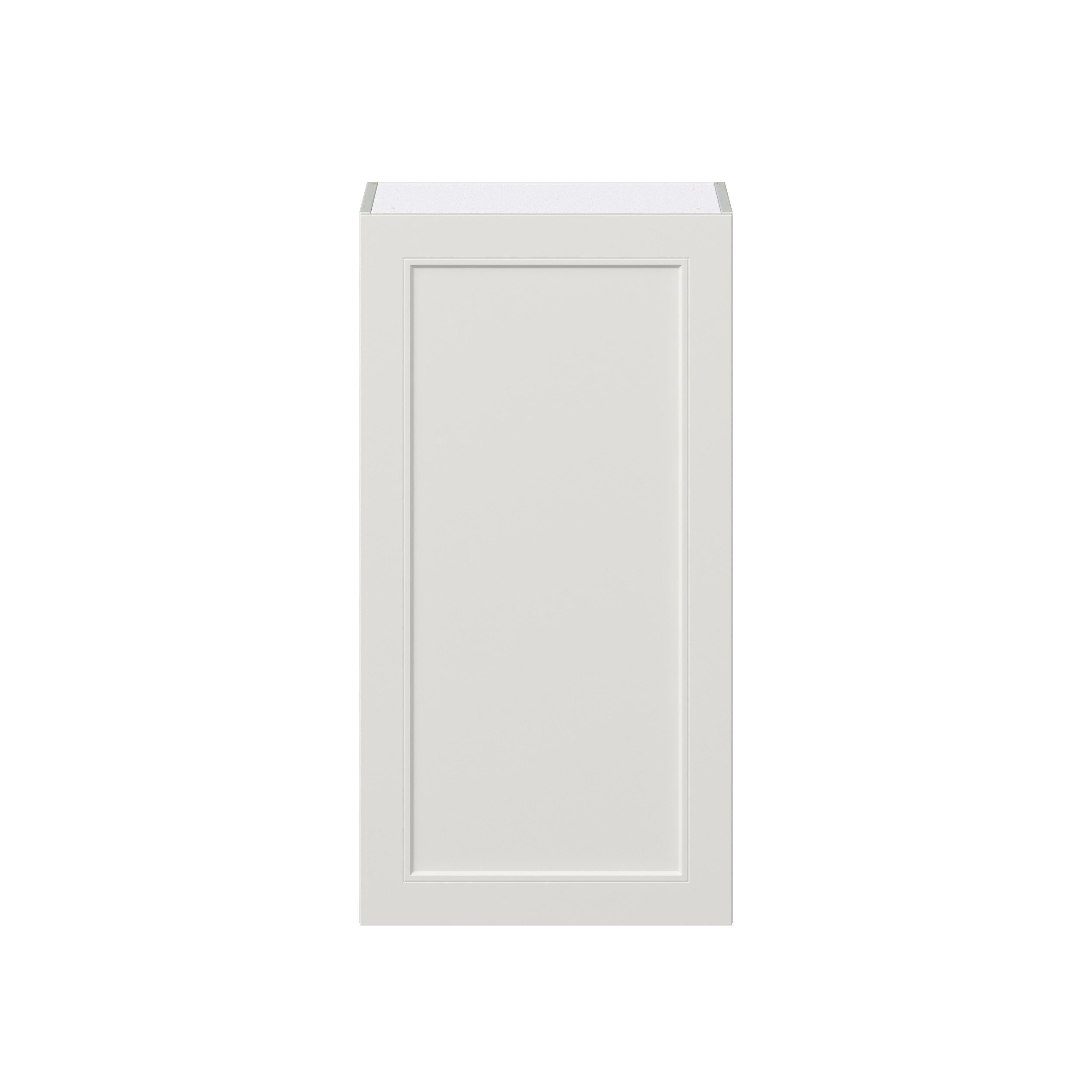 Wisteria Painted Light Gray Recessed Assembled Wall Cabinet with Full High Door (21 in. W x 40 in. H x 14 in. D)