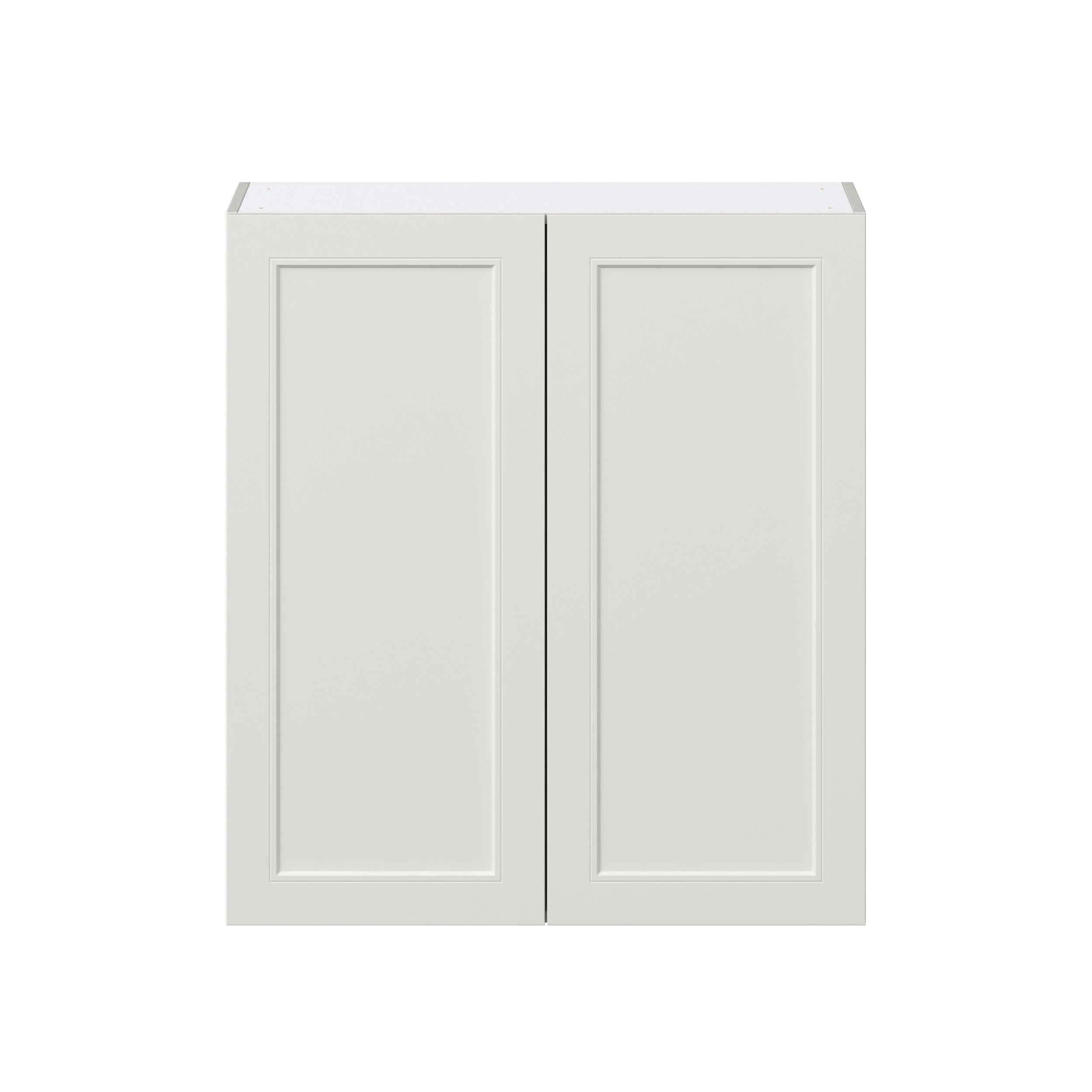 Wisteria Painted Light Gray Recessed Assembled Wall Cabinet with 2 Full High Doors (36 in. W x 40 in. H x 14 in. D)