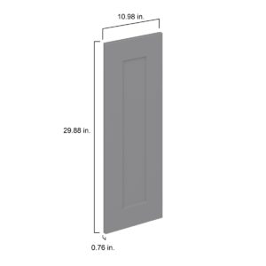 Willow Painted Slate Gray  Shaker 11 x 30 x 0.75 in. Door