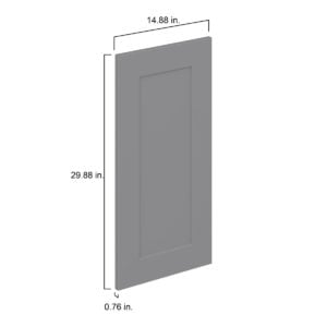 Willow Painted Slate Gray  Shaker 15 x 30 x 0.75 in. Door