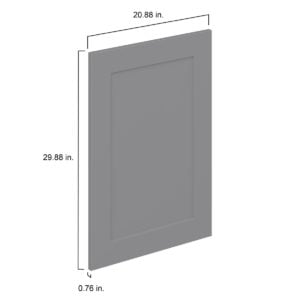 Willow Painted Slate Gray  Shaker 21 x 30 x 0.75 in. Door