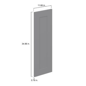 Willow Painted Slate Gray  Shaker 12 x 35 x 0.75 in. Door