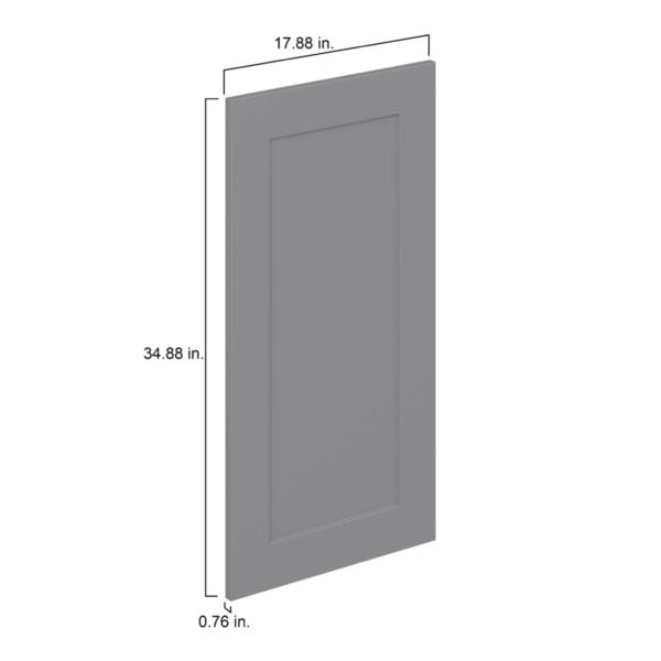 Willow Painted Slate Gray  Shaker 18 x 35 x 0.75 in. Door