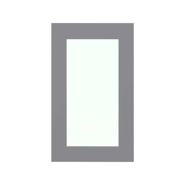 Willow Painted Slate Gray 18x30x0.75 in. Glass Door