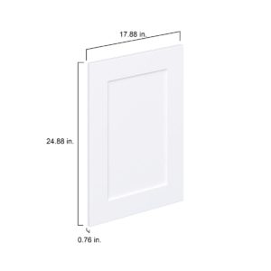 Jasmine Painted Warm White  Shaker 18 x 25 x 0.75 in. Door