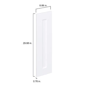 Jasmine Painted Warm White  Shaker 9 x 30 x 0.75 in. Door