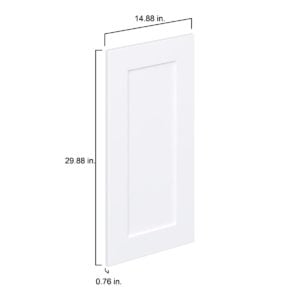 Jasmine Painted Warm White  Shaker 15 x 30 x 0.75 in. Door