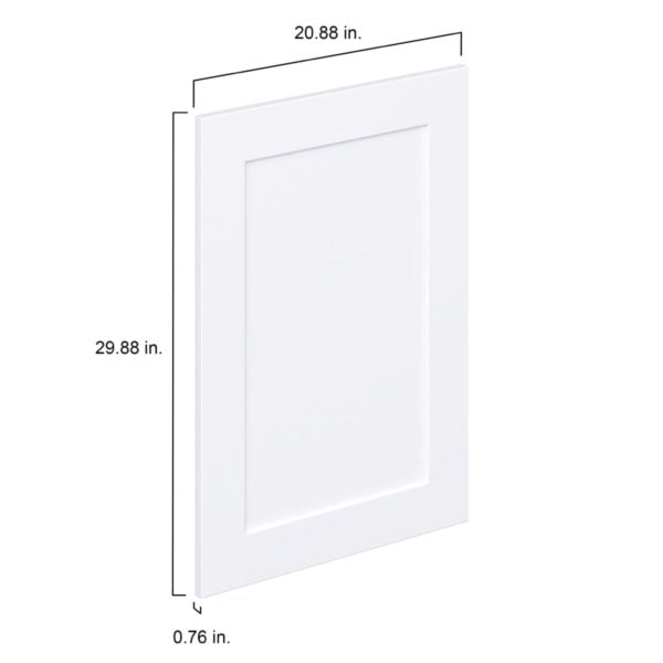 Jasmine Painted Warm White  Shaker 21 x 30 x 0.75 in. Door