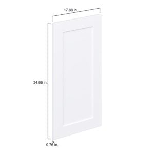 Jasmine Painted Warm White  Shaker 18 x 35 x 0.75 in. Door