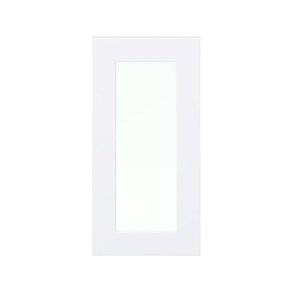 Jasmine Painted Warm White 15x30x0.75 in. Glass Door