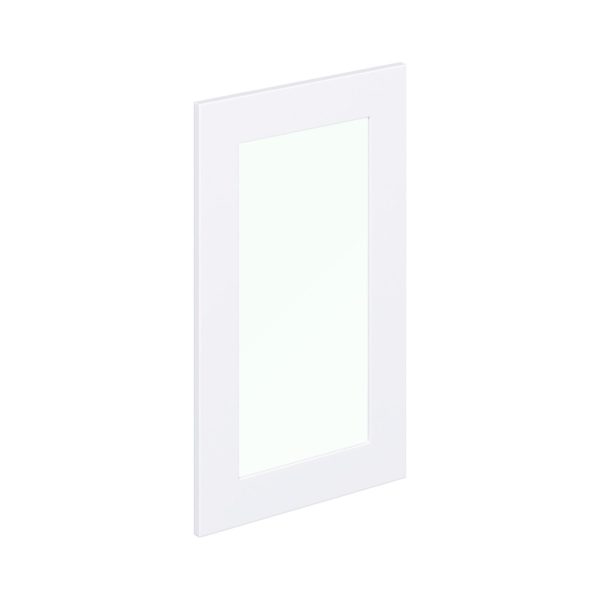 Jasmine Painted Warm White 18x30x0.75 in. Glass Door