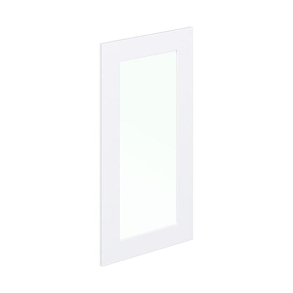 Jasmine Painted Warm White 18x35x0.75 in. Glass Door