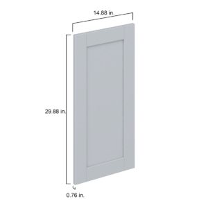 Sea Holly Light Gray  Shaker 15 x 30 x 0.75 in. Door