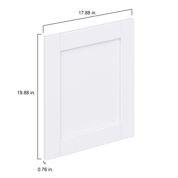 Dahlia Bright White  Shaker 18 x 20 x 0.75 in. Door