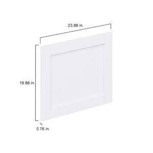 Dahlia Bright White  Shaker 24 x 20 x 0.75 in. Door