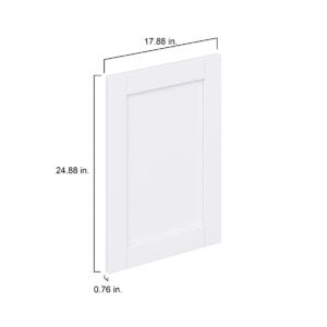 Dahlia Bright White  Shaker 18 x 25 x 0.75 in. Door