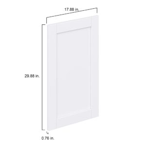 Dahlia Bright White  Shaker 18 x 30 x 0.75 in. Door