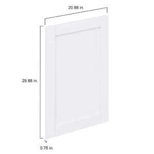 Dahlia Bright White  Shaker 21 x 30 x 0.75 in. Door