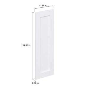 Dahlia Bright White  Shaker 12 x 35 x 0.75 in. Door