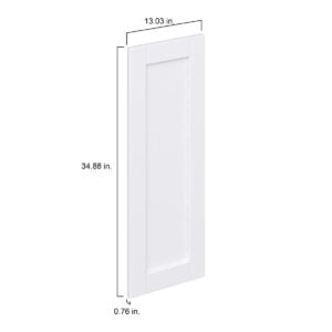 Dahlia Bright White  Shaker 13 x 35 x 0.75 in. Door