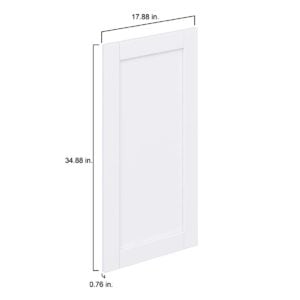 Dahlia Bright White  Shaker 18 x 35 x 0.75 in. Door