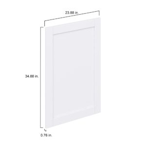 Dahlia Bright White  Shaker 24 x 35 x 0.75 in. Door