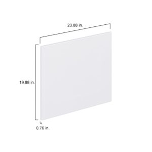 Lily Bright White  Slab 24 x 20 x 0.75 in. Door