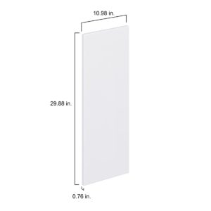 Lily Bright White  Slab 11 x 30 x 0.75 in. Door