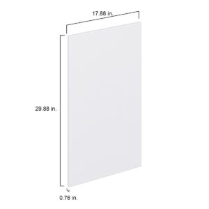 Lily Bright White  Slab 18 x 30 x 0.75 in. Door