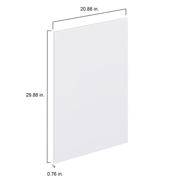 Lily Bright White  Slab 21 x 30 x 0.75 in. Door