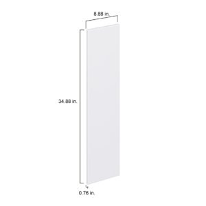 Lily Bright White  Slab 9 x 35 x 0.75 in. Door