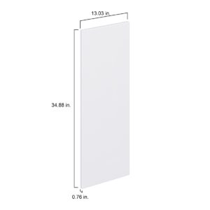 Lily Bright White  Slab 13 x 35 x 0.75 in. Door