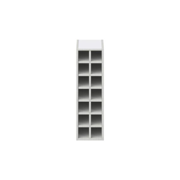 Sea Holly Light Gray Wall Wine Rack 9 in. W X 30 in. H X 14 in. D